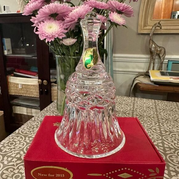Waterford Lead Crystal 2015 Bell of Peace Decor Ornament NEW Stamped - Picture 5 of 9